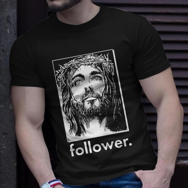 Jesus Christ Portrait Follower Unisex T-Shirt Gifts for Him