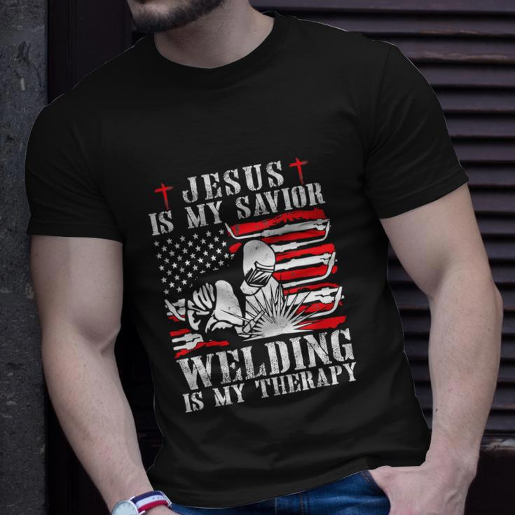 Jesus Is My Savior Welding Christian For 4Th Of July Unisex T-Shirt Gifts for Him