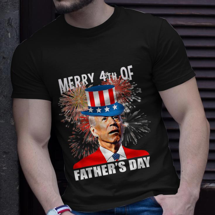 Joe Biden Merry 4Th Of Fathers Day Funny 4Th Of July Cool Gift Unisex T-Shirt Gifts for Him
