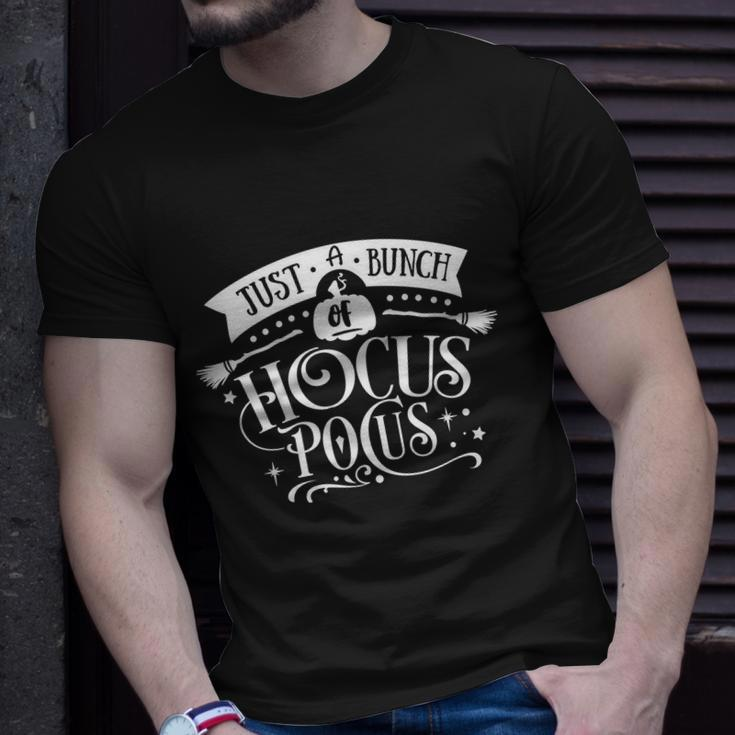 Just A Bunch Of Hocus Pocus Halloween Quote Unisex T-Shirt Gifts for Him