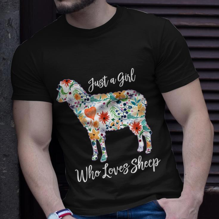 Just A Girl Who Loves Sheep Cute For T-Shirt Gifts for Him