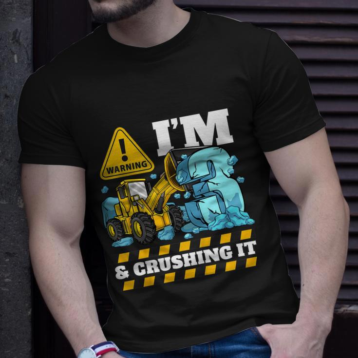 Kids Construction Truck 3Rd Birthday Boy 3 Bulldozer Digger Meaningful Gift Unisex T-Shirt Gifts for Him