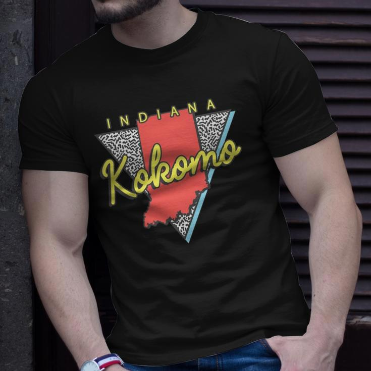 Kokomo Indiana Retro Triangle In City Unisex T-Shirt Gifts for Him