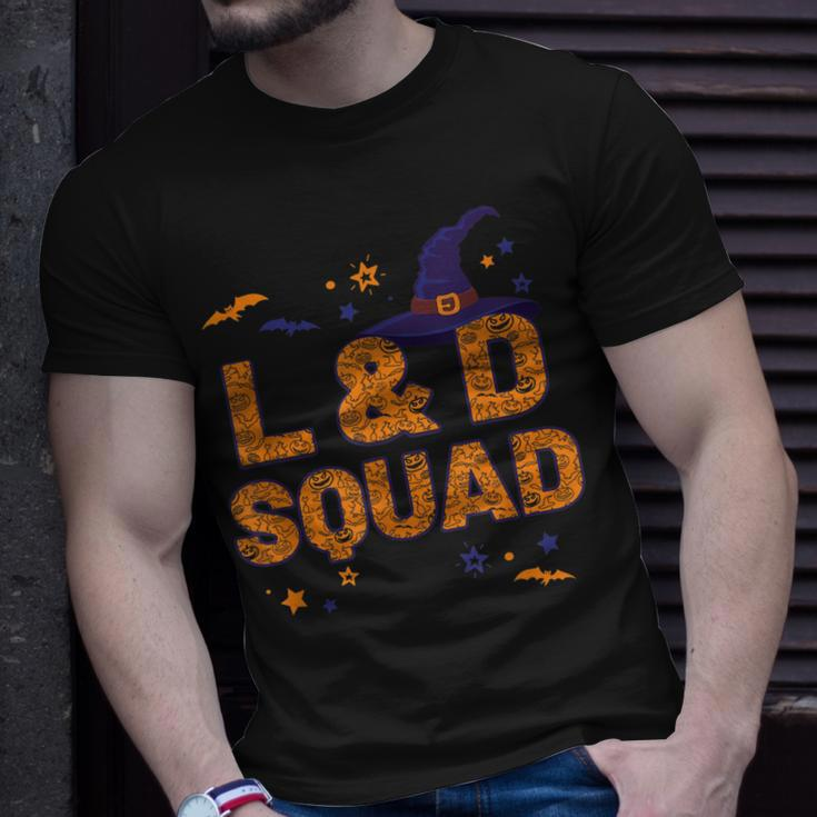 L&D Squad Witch Hat Labor And Delivery Nurse Crew Halloween Unisex T-Shirt Gifts for Him