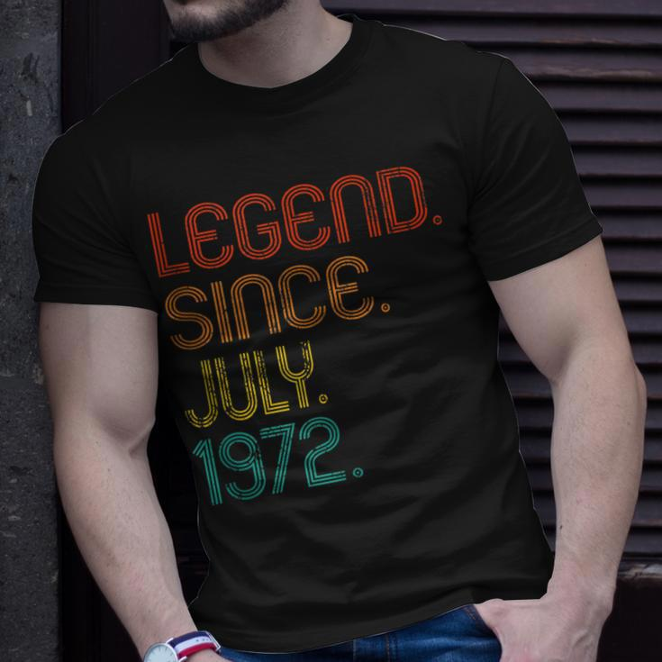 Legend Since July 1972 50Th Birthday 50 Years Old Vintage Unisex T-Shirt Gifts for Him