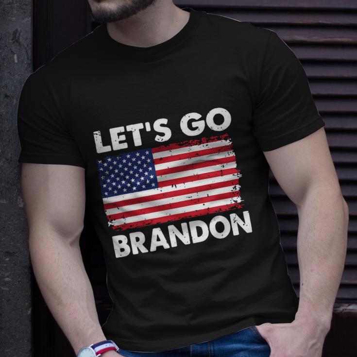 Lets Go Brandon Lets Go Brandon Flag Tshirt Unisex T-Shirt Gifts for Him