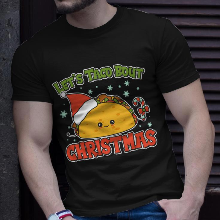 Lets Taco Bout Cute Funny Christmas Unisex T-Shirt Gifts for Him