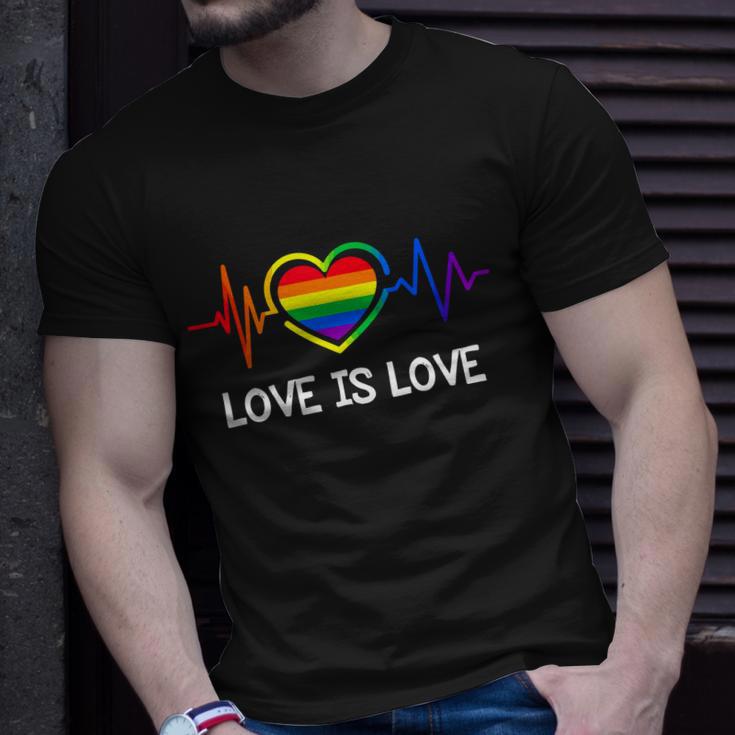 Love Is Love Gay Pride Unisex T-Shirt Gifts for Him