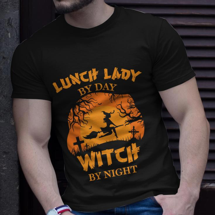 Lunch Lady By Day Witch By Night Halloween Quote Unisex T-Shirt Gifts for Him