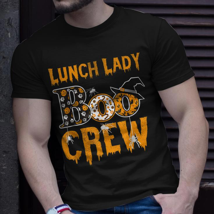Lunch Lady Teacher Boo Crew Halloween Lunch Lady Teacher Unisex T-Shirt Gifts for Him
