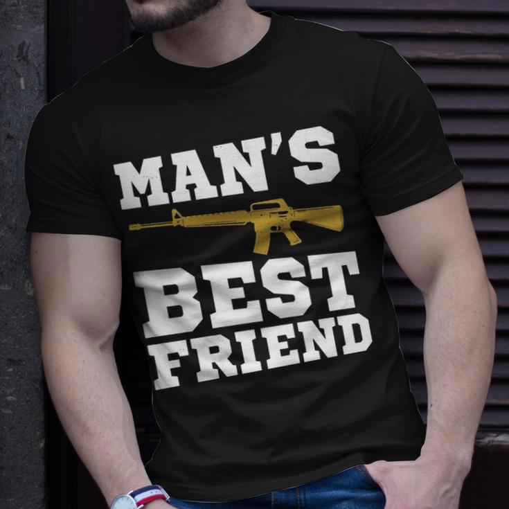 Mans Best Friend V2 Unisex T-Shirt Gifts for Him