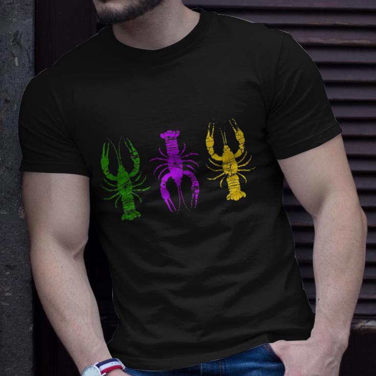 Mardi Gras Crawfish Jester Hat Bead Tee New Orleans T-shirt Gifts for Him