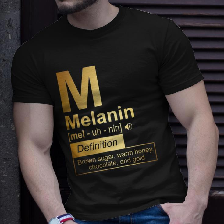 Melanin Brown Sugar Warm Honey Chocolate Black Gold Unisex T-Shirt Gifts for Him