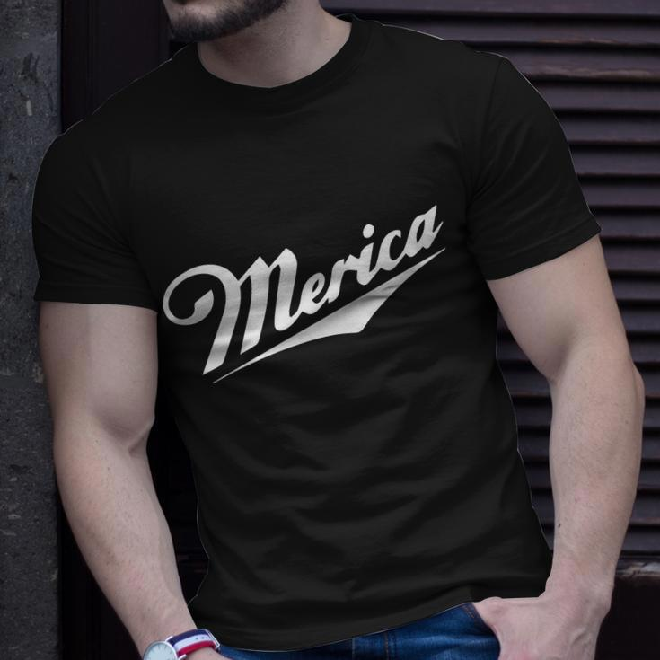 Merica Simple Logo Tshirt Unisex T-Shirt Gifts for Him