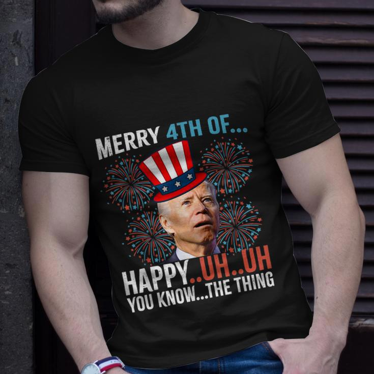 Merry 4Th Of Happy Uh Uh You Know The Thing Funny 4 July V2 Unisex T-Shirt Gifts for Him