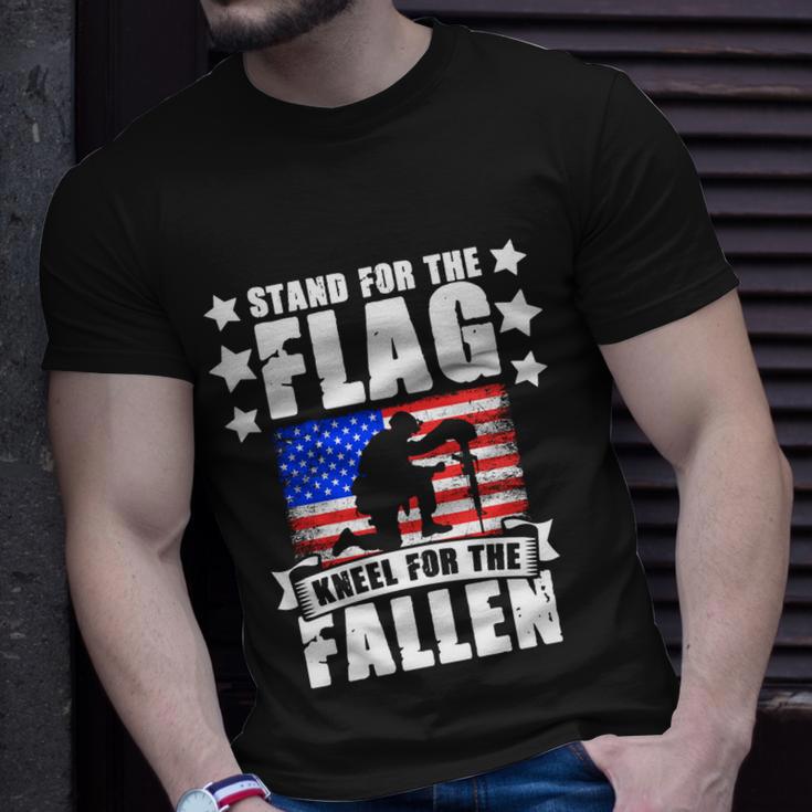 Military American Flag Soldier Veteran Day Memorial Day Gift Unisex T-Shirt Gifts for Him