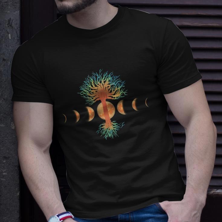 Moon Phases Tree Of Life Unisex T-Shirt Gifts for Him