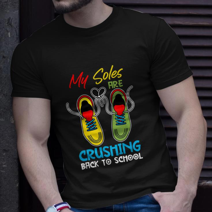 My Soles Are Crushing Funny Back To School Unisex T-Shirt Gifts for Him