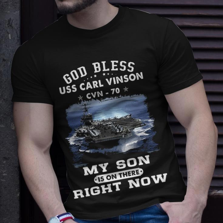 My Son Is On Uss Carl Vinson Cvn Unisex T-Shirt Gifts for Him