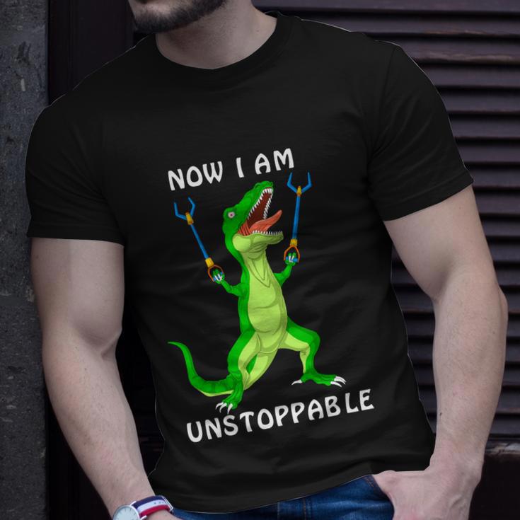 Now I Am Unstoppable Dinosaur Unisex T-Shirt Gifts for Him