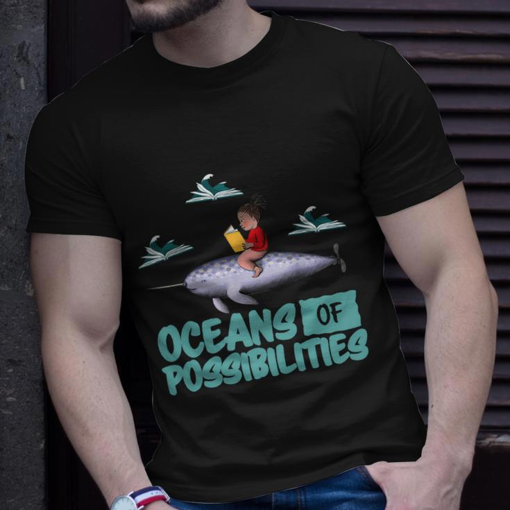 Oceans Of Possibilities Summer Reading 2022 Librarian Unisex T-Shirt Gifts for Him