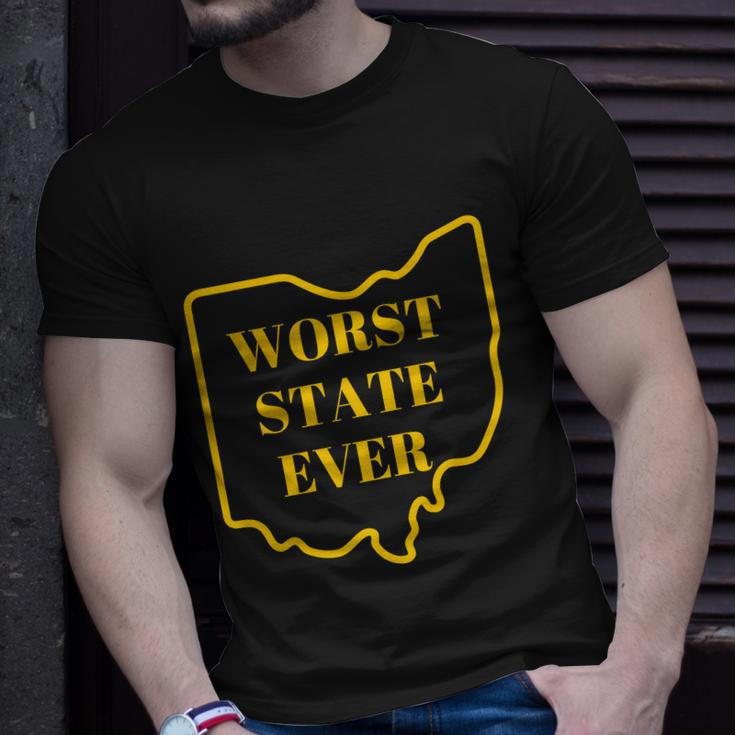 Ohio Worst State V2 Unisex T-Shirt Gifts for Him