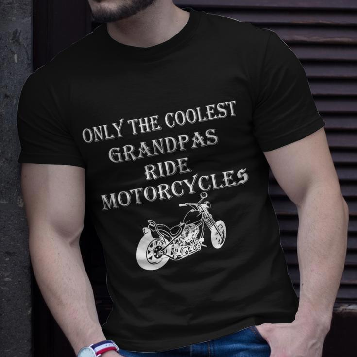 Only The Coolest Grandpas Ride Motorcycles Bike Tshirt Unisex T-Shirt Gifts for Him