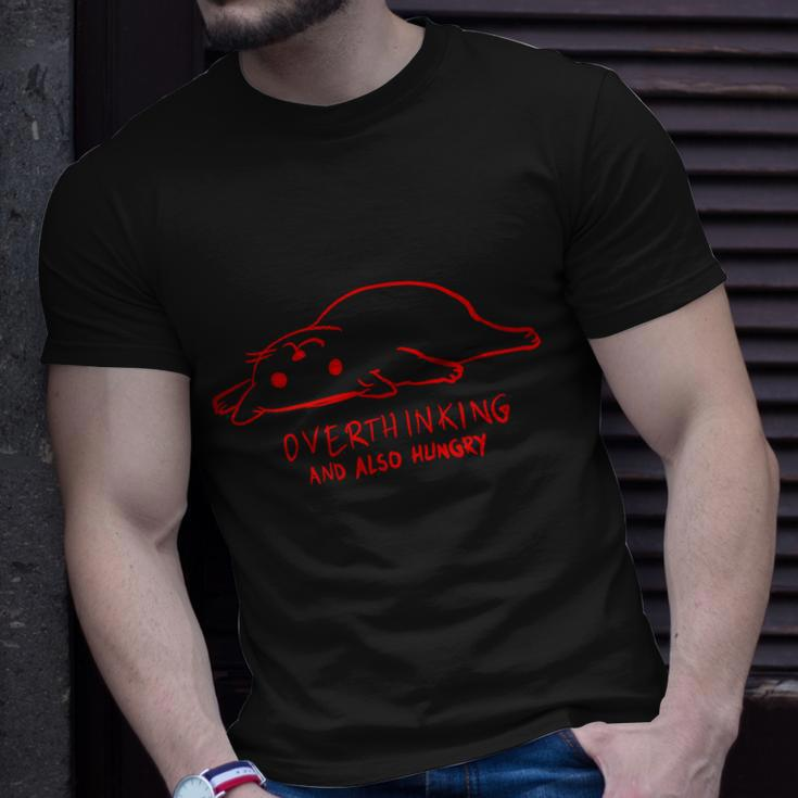 Over Thinking And Also Hungry Unisex T-Shirt Gifts for Him