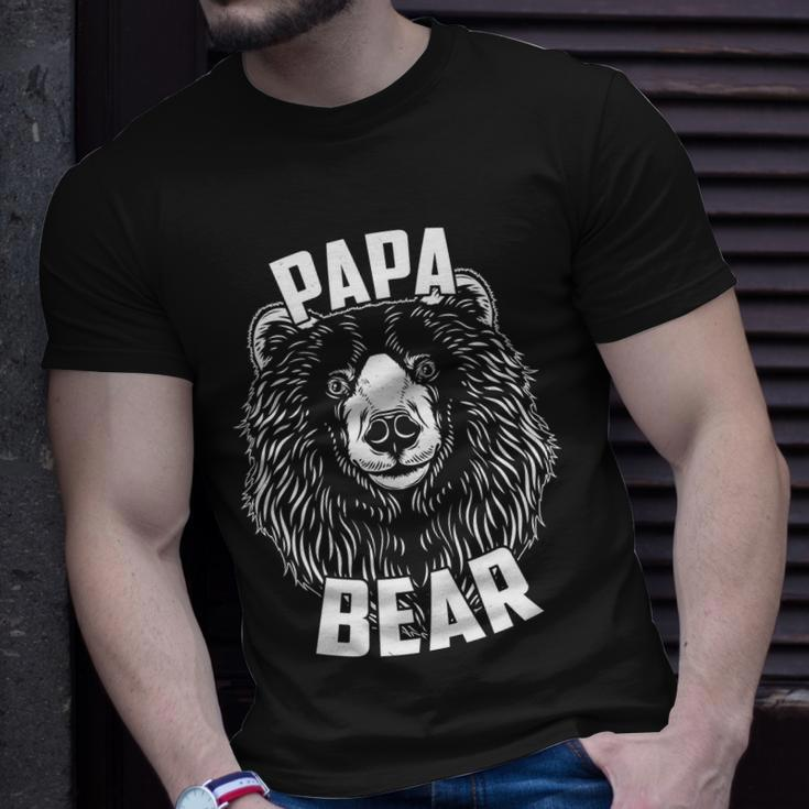 Papa Bear Fathers Day Tshirt Unisex T-Shirt Gifts for Him