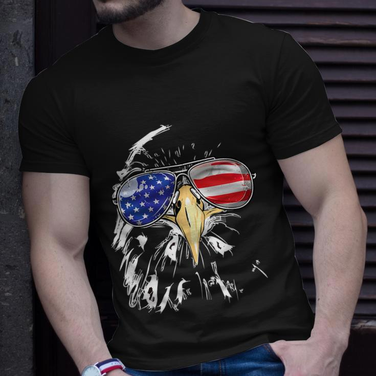 Patriotic Eagle Sunglasses Usa American Flag 4Th Of July Gift Unisex T-Shirt Gifts for Him