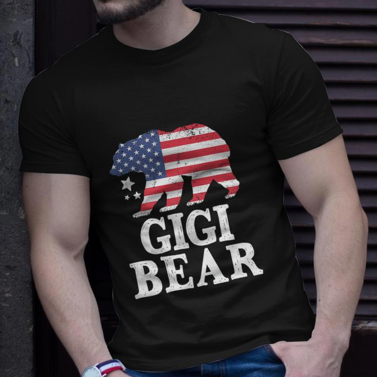 Patriotic Flag Matching Family 4Th Of July Gigi Bear Unisex T-Shirt Gifts for Him
