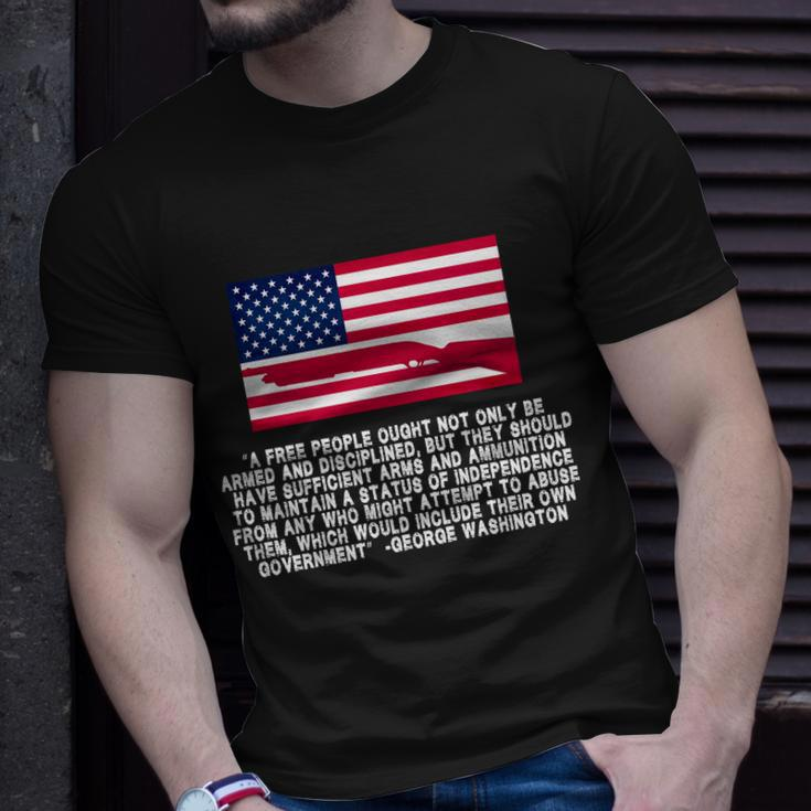 Patriotic Quote George Washington Tshirt Unisex T-Shirt Gifts for Him