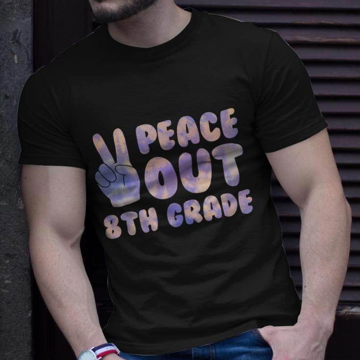 Peace Out 8Th Grade 2022 Graduate Happy Last Day Of School Gift Unisex T-Shirt Gifts for Him