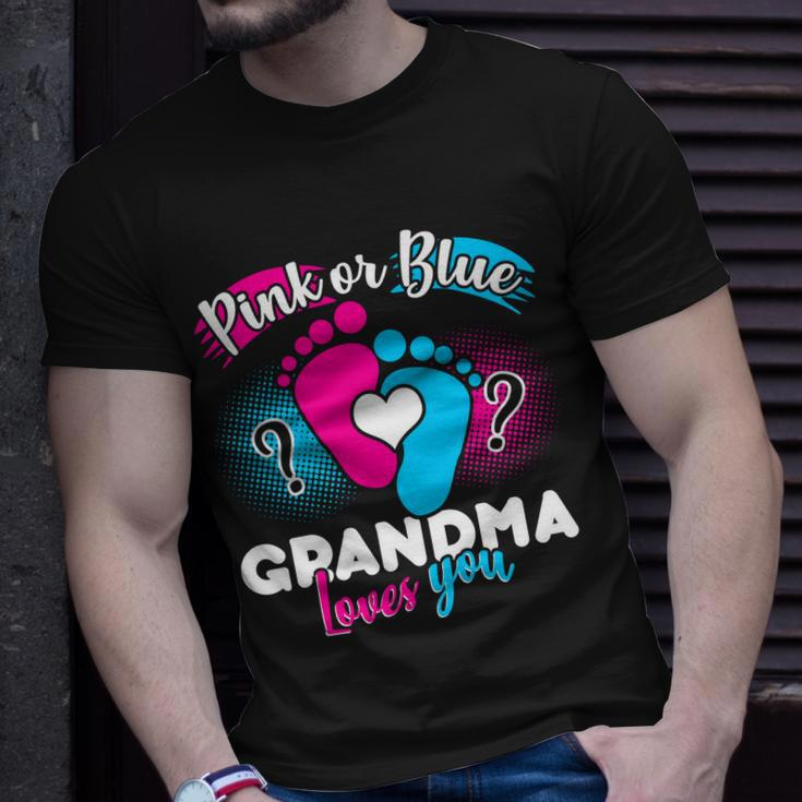 Pink Or Blue Grandma Loves You Tshirt Unisex T-Shirt Gifts for Him