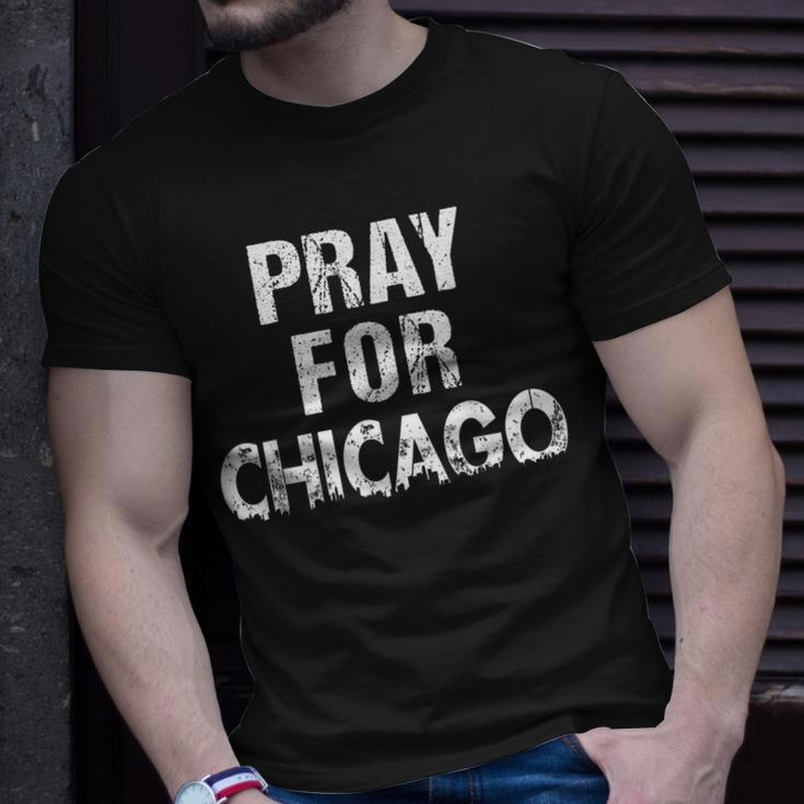 Pray For Chicago Chicago Shooting Support Chicago Unisex T-Shirt Gifts for Him