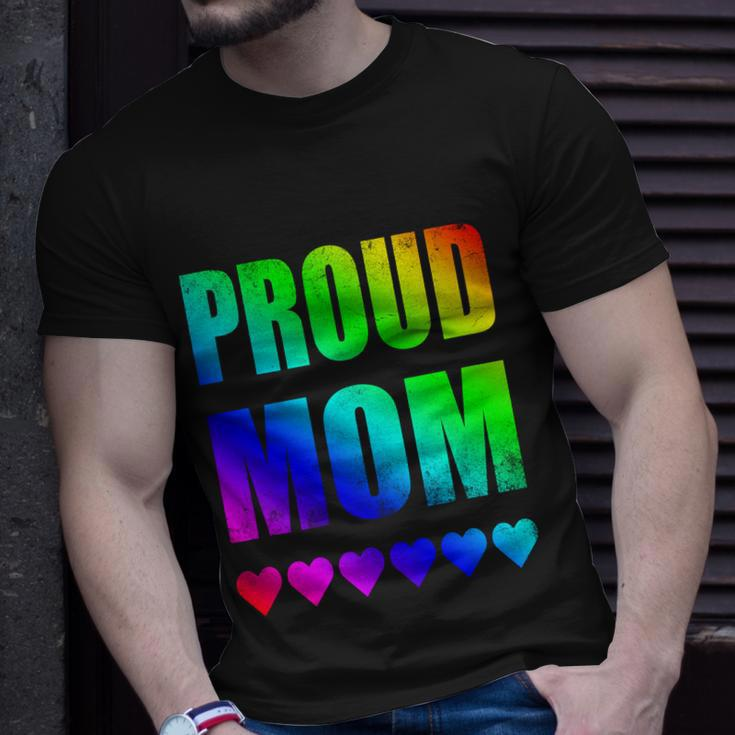 Proud Mom Gay Lesbian Lgbtq Pride Rainbow Mothers Day Gift V2 Unisex T-Shirt Gifts for Him