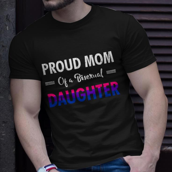 Proud Mom Of A Bisexual Daughter Lgbtq Pride Mothers Day Gift V2 Unisex T-Shirt Gifts for Him