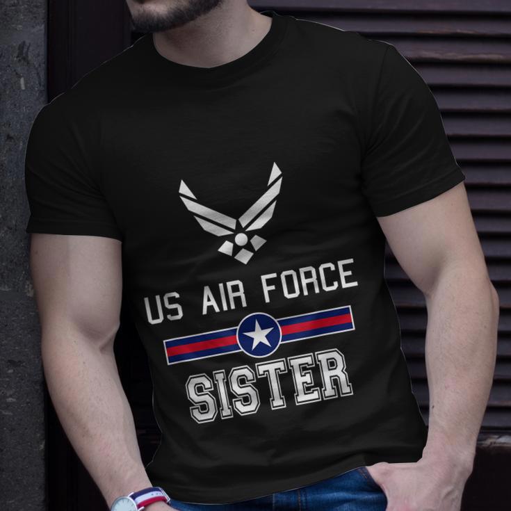 Proud Us Air Force Sister Military Pride Unisex T-Shirt Gifts for Him