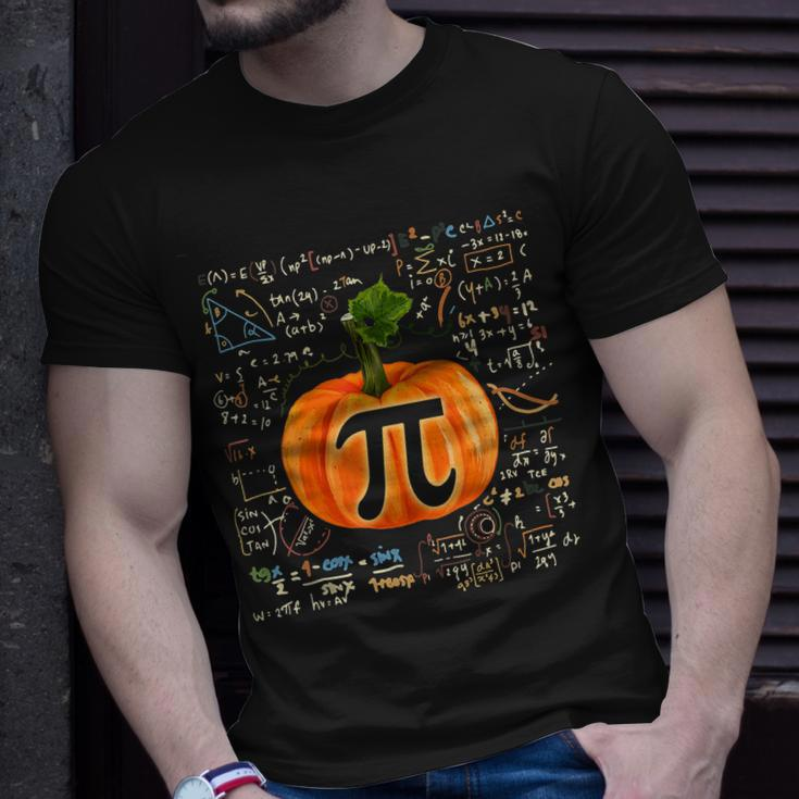 Pumpkin Pi Funny Math Halloween Thanksgiving Fall Pumpkin Pi Men Women T-shirt Graphic Print Casual Unisex Tee Gifts for Him