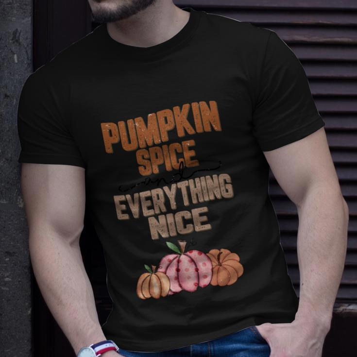 Pumpkin Spice And Everything Nice Thanksgiving Quote Unisex T-Shirt Gifts for Him