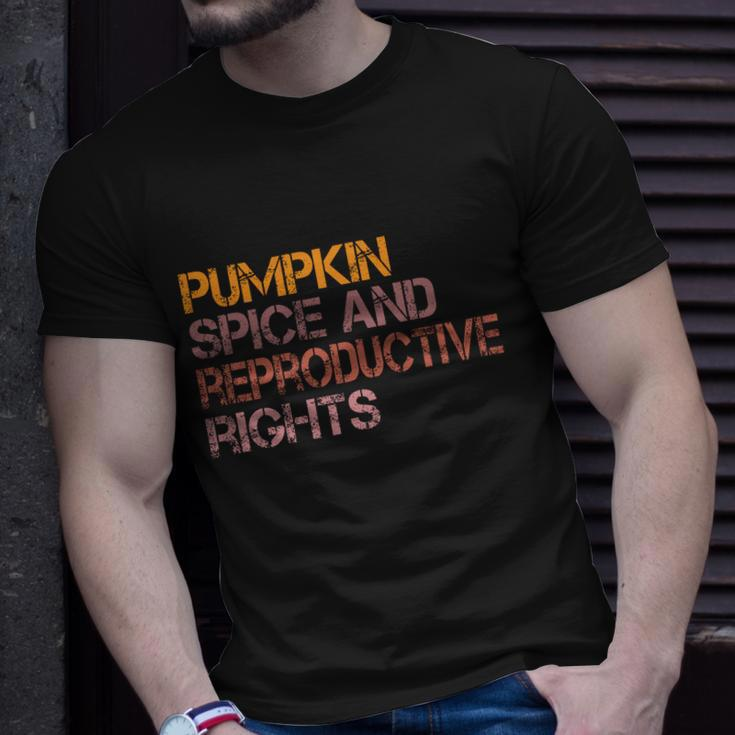 Pumpkin Spice And Reproductive Rights Gift Pro Choice Feminist Gift Unisex T-Shirt Gifts for Him