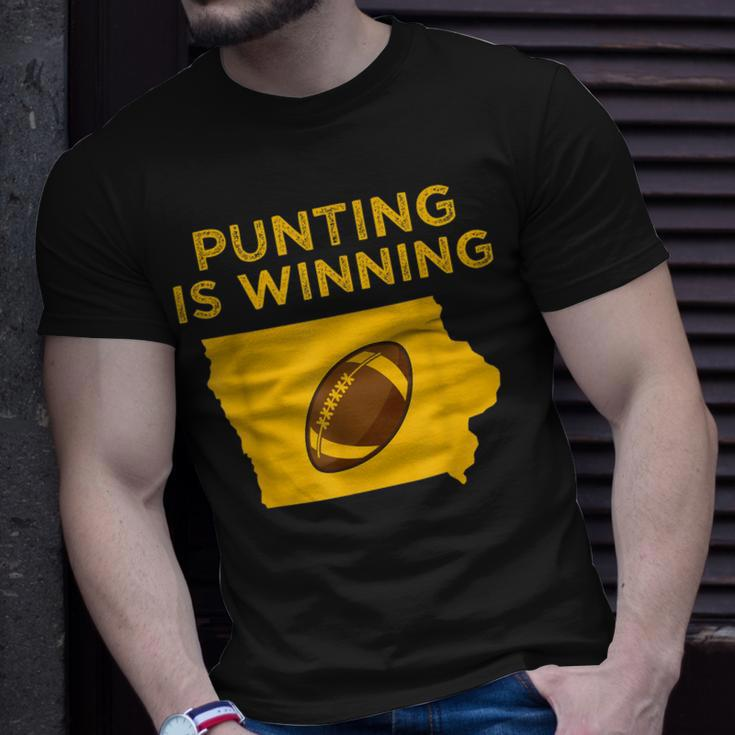 Punting Is Winning Iowa I Cheer For The Punter T-shirt Gifts for Him