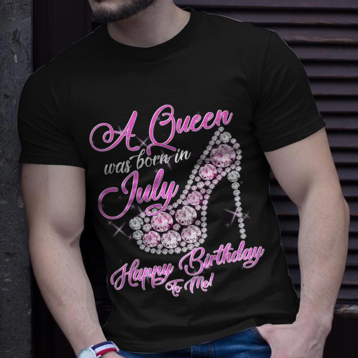 A Queen Was Born In July Fancy Birthday T-Shirt Gifts for Him