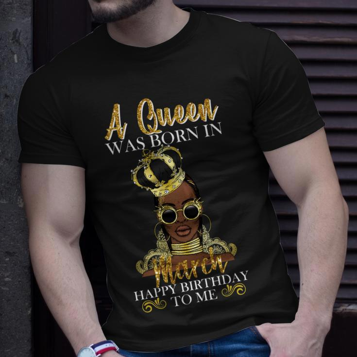A Queen Was Born In March Happy Birthday T-Shirt Gifts for Him