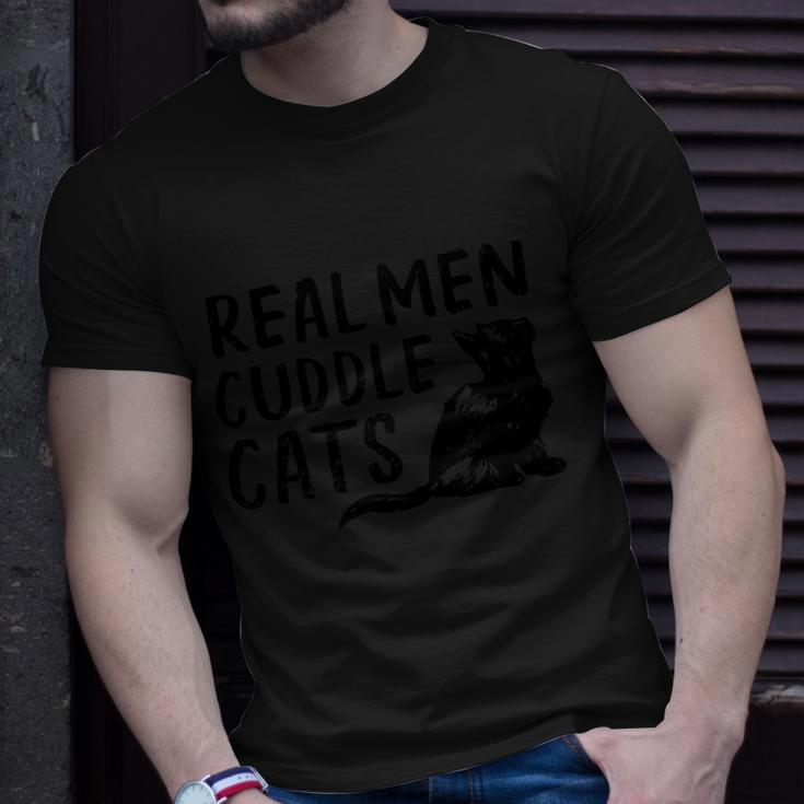 Real Cuddle Cats Black Cat Animals Cat T-shirt Gifts for Him
