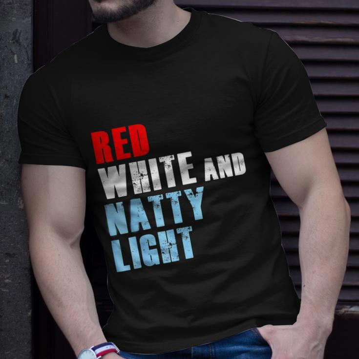 Red White & Nattylight For Mens Womens 4Th Of July Unisex T-Shirt Gifts for Him