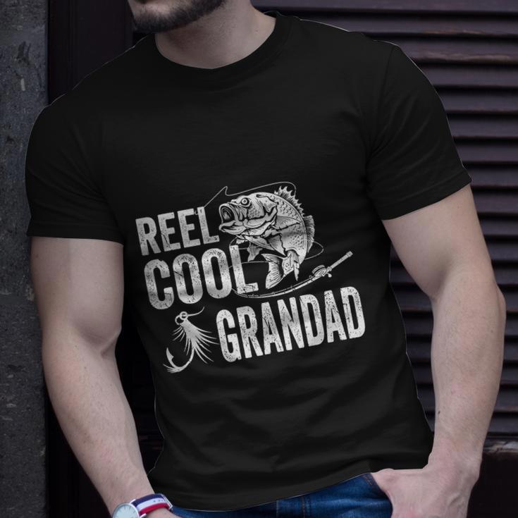 Reel Cool Grandad Fishing Funny Fathers Day Unisex T-Shirt Gifts for Him