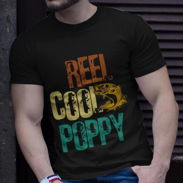 Reel Cool Poppy Vintage Fishing Unisex T-Shirt Gifts for Him