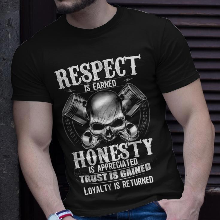 Respect Is Earned - Loyalty Is Returned Unisex T-Shirt Gifts for Him