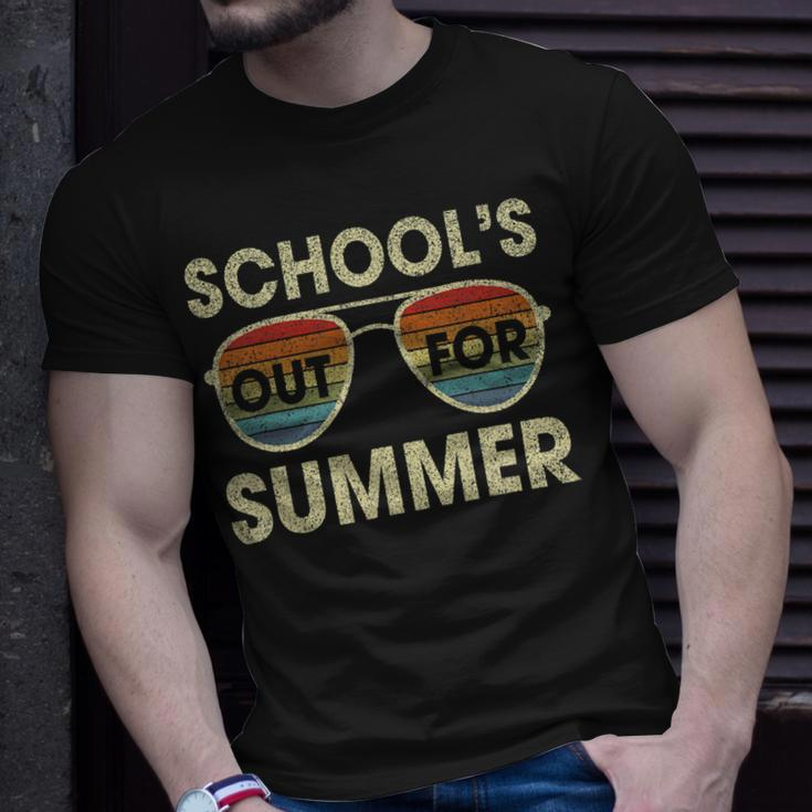 Retro Last Day Of School Schools Out For Summer Teacher V2 Unisex T-Shirt Gifts for Him